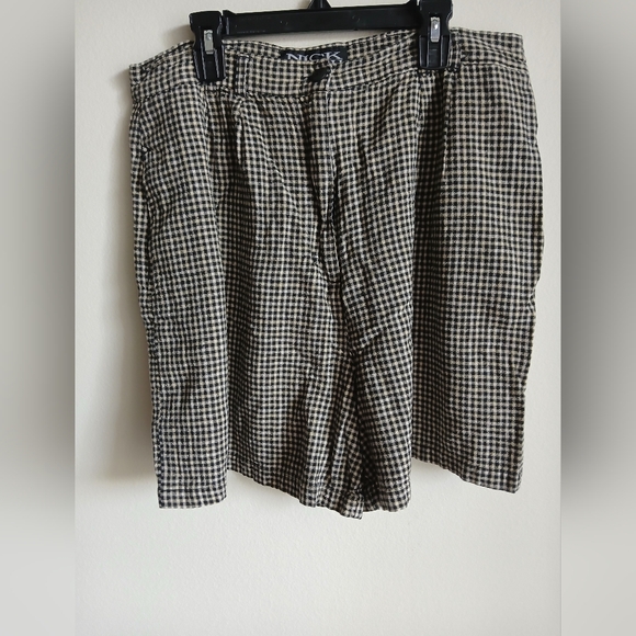 VINTAGE Women's Nick & Sarah Check Shorts Size 17/18 - Picture 1 of 9